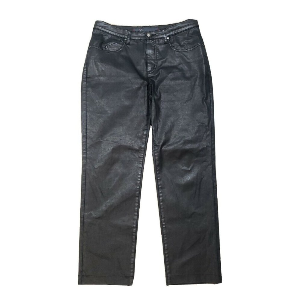 Dismero Denim Jeans Size 30 Metallic Black Italy Made Some Stretch EUC
